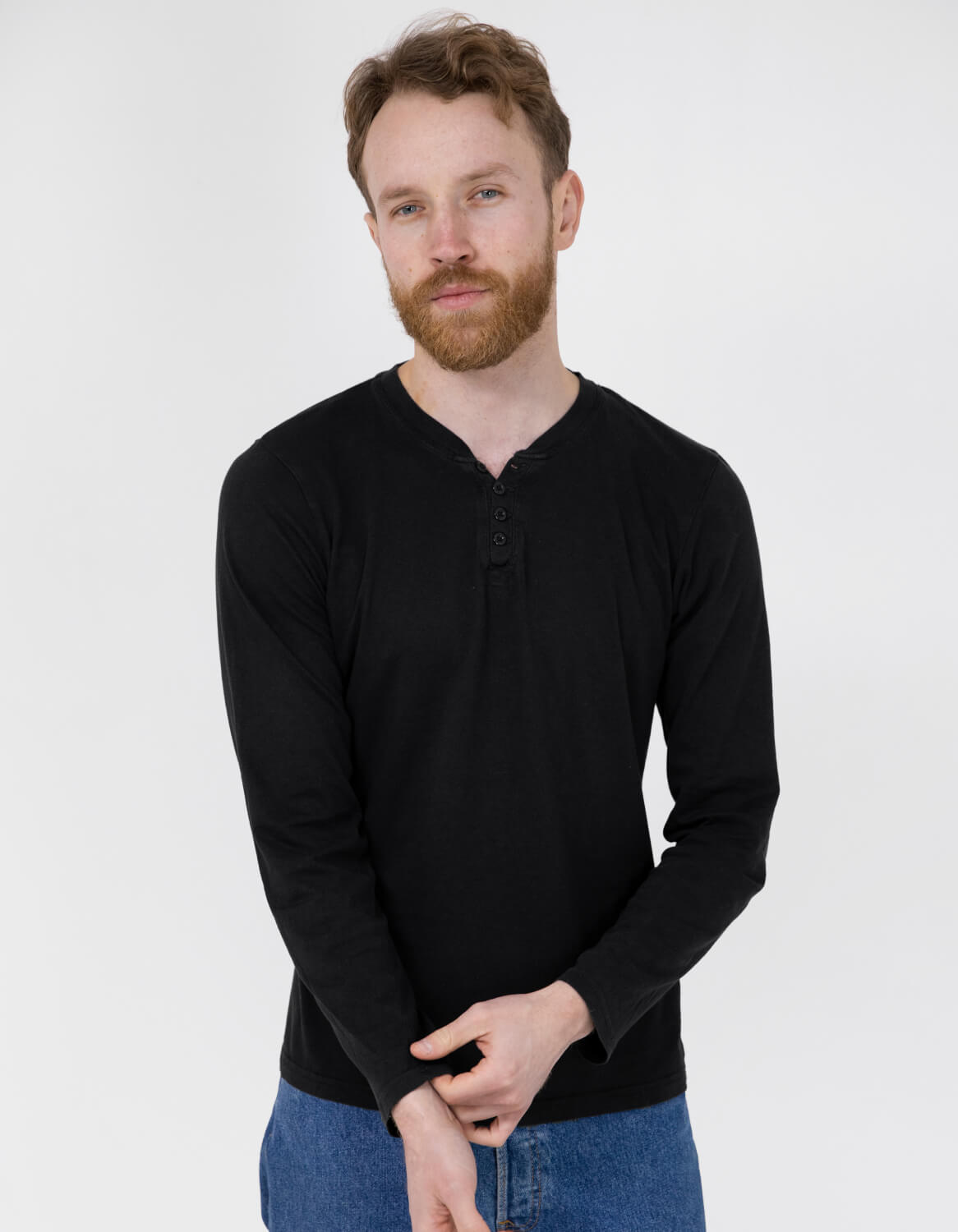 Black fine cotton t-shirt